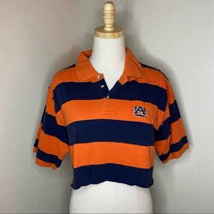 Auburn collared crop top